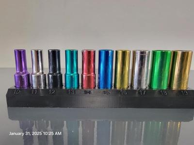 10 piece harbor freight 1/2 metric socket holder