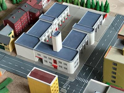 Fire station 2 (2of7) - Central building (z-scale)