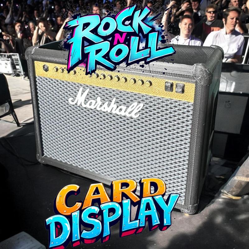 Marshall Amplifier Business Card Display and Pick Holder