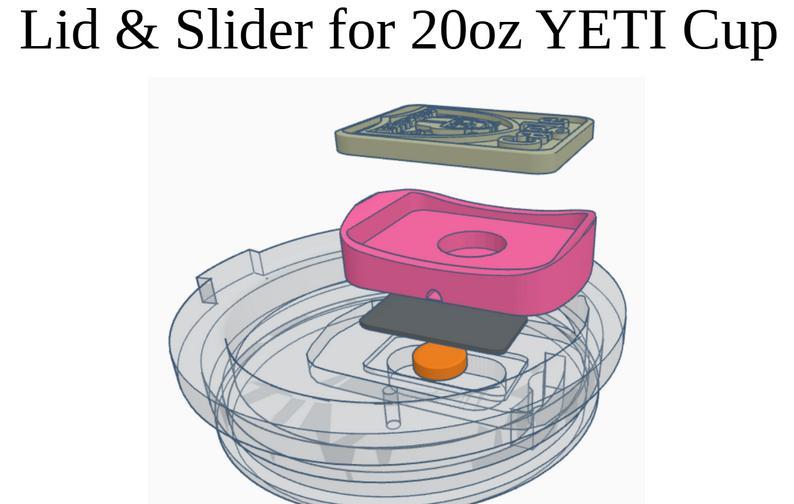 YETI Slider - Add your Name & or Logo