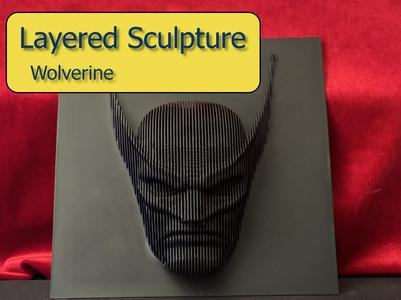 Wolverine Layered Sculpture
