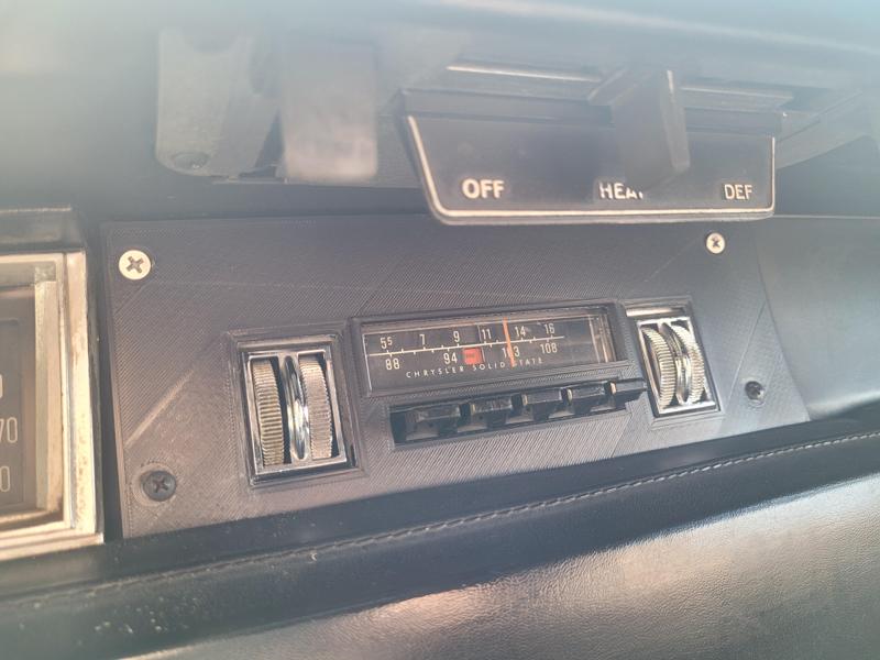 1969 RoadRunner radio bezel