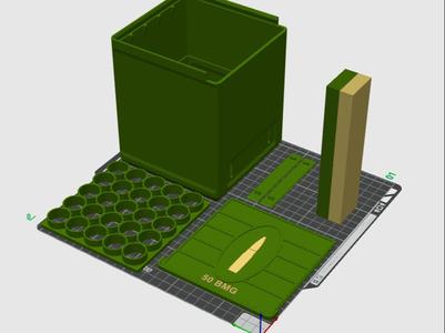 AMMO BOX FOR 50 BMG 25 ROUNDS