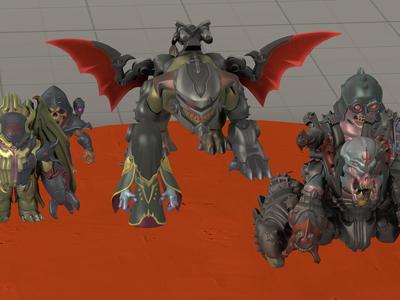 Doom Dark Ages Toys Monster Pack Collection 2