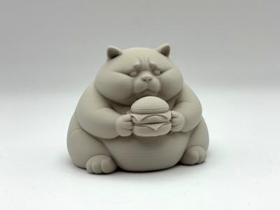 Chonk Burger Cat