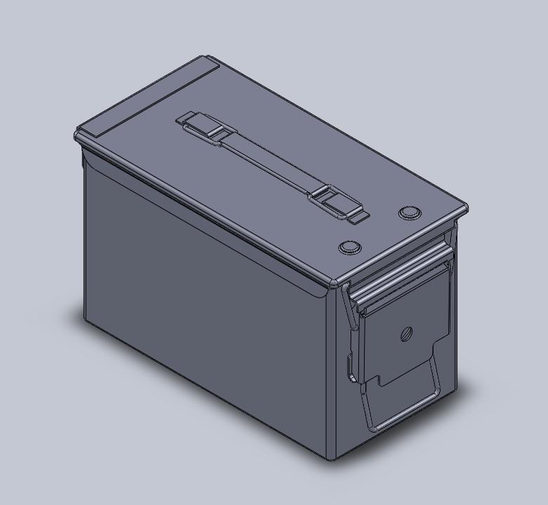 50 Cal Ammo Can - Dimensional Model