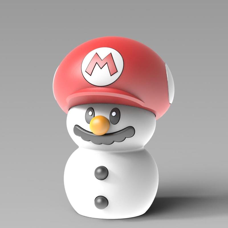 Mario snowman 1 - multipart