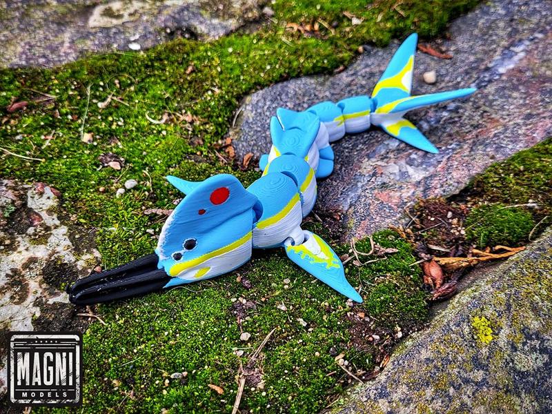 Articulated Crested Reaper - Subnautica