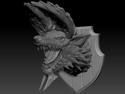 Monster Hunter Zinogre Head Sculpt