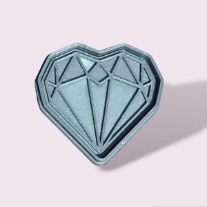 CORTANTE + ESTAMPA CORAZON DIAMANTE / DIAMOND HEART CUTTER + STAMP