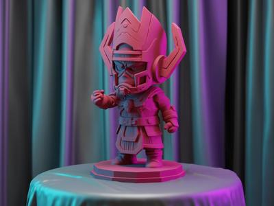 The Planet Eater Galactus Inspired Chibi Figure
