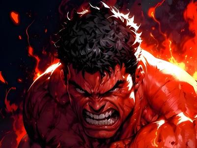 Red Hulk Hueforge