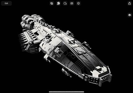 Battlestar Galactica Ghost Fleet Aoratos Battlecruiser