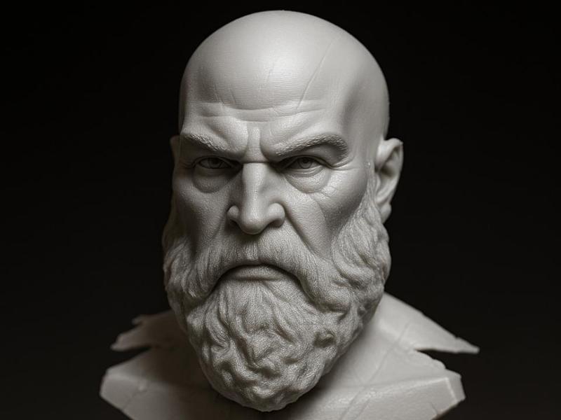 Kratos Bust – God of War Fan Art