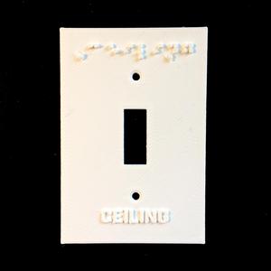 Swith Plate Embossed (Single)