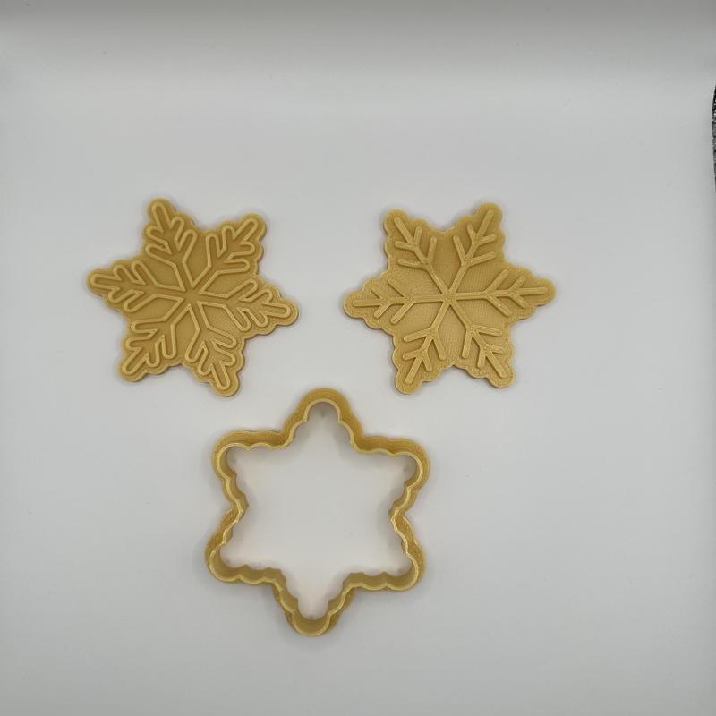 Snowflake cookie cutter / stamp