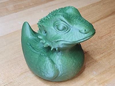 Bearded Dragon Duck Jeep Sculpture
