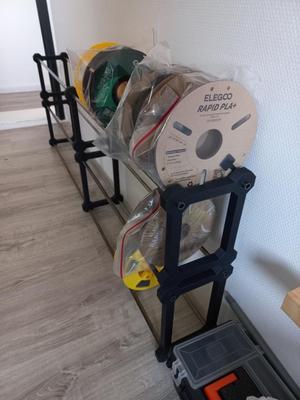 Filament Spool Rack System - Stackable - Glueless
