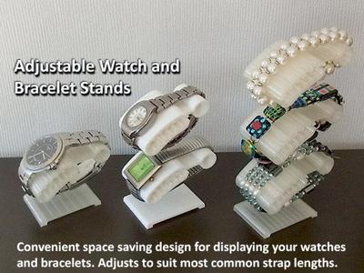 Watch And Bracelet Stand - Convenient / Adjustable / Space Saving