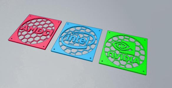  120mm Fan Covers with AMD, Nvidia, and Intel