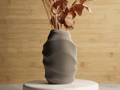 KuraLoop Curvy Vase with Fins