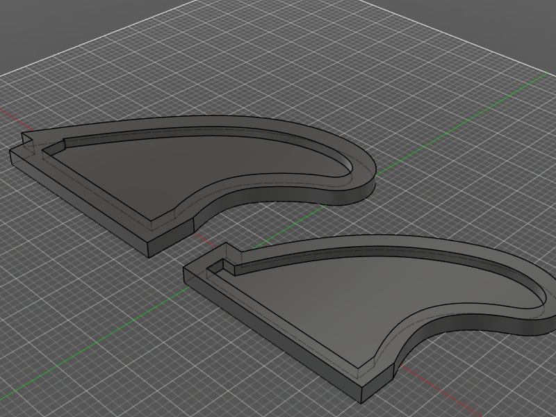 Quad future fins molds