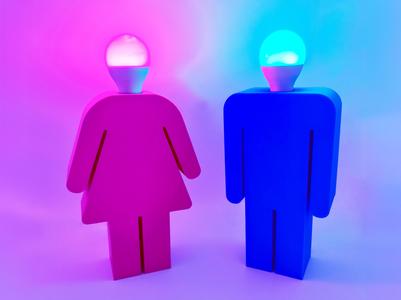 Man & Woman Table Lamp