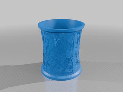 Dan Da Dan  lithophane Lampshade