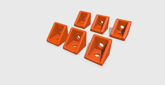 2020 Eckverbinder Corner Bracket  M5 M4 M3 in 3mm and 4mm