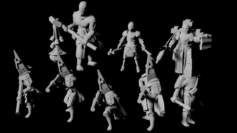 Trench pilgrims proxies trench crusade low poly