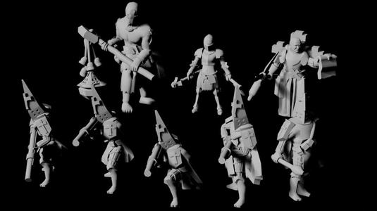 Trench pilgrims proxies trench crusade low poly