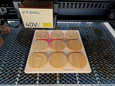 Jig/Template for Bottle Opener Ø 63mm - xTool S1