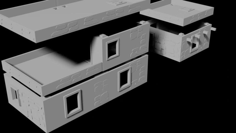 modular houses for tabletop wargaming