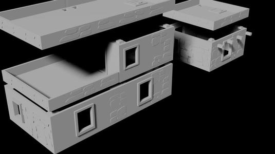 modular houses for tabletop wargaming