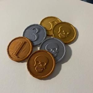Pirates coins - Skeleton money - Treasure hunts