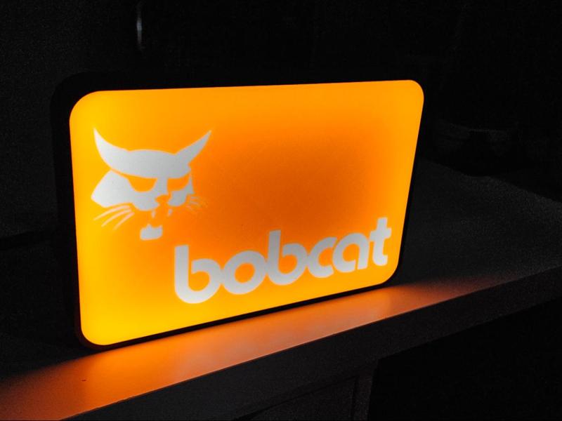 Bobcat LED Lightbox Sign