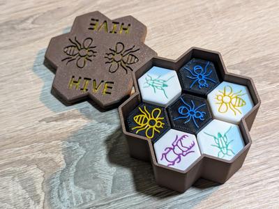 HIVE board game box included