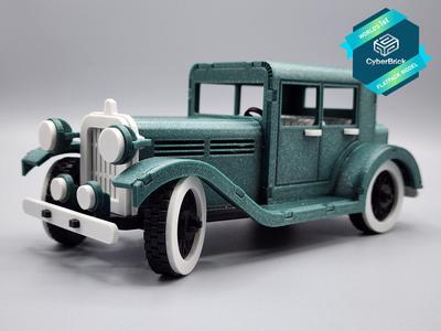 Flatpack RC 1930s Car for CyberBrick