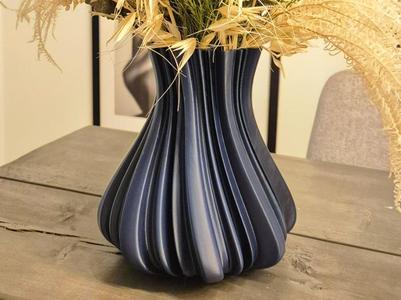 Wrinkled vase in 6 sizes