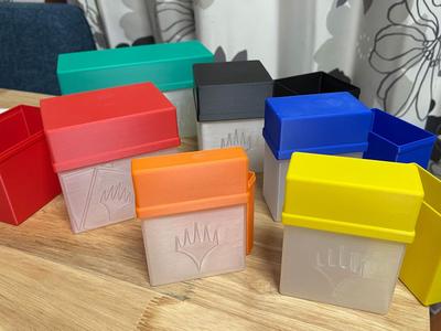 Minimal Trading Card Deck and Storage Boxes