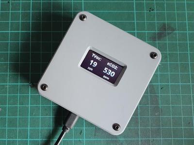 Simple ESP32 AQI Module Enclosure with Display