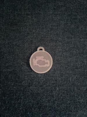 Check engine light keychain