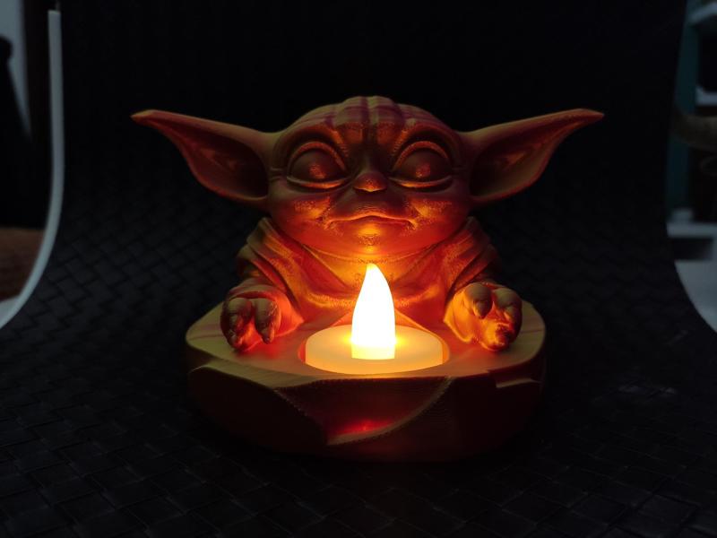 Baby Yoda - LED Tea light Holder