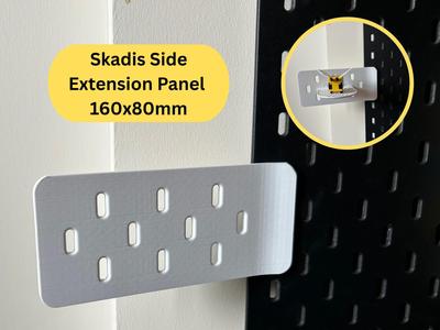 IKEA Skadis Side Extension Panel – 160x80 (LEFT)