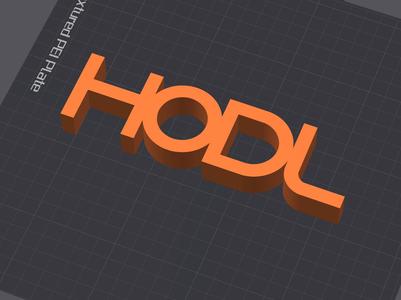 Just a HODL Sign