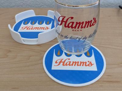 Hamm’s Beer Logo Coaster – 92mm Round