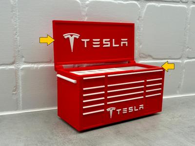 Lid - Tesla Inspired Toolbox desk organizer pen