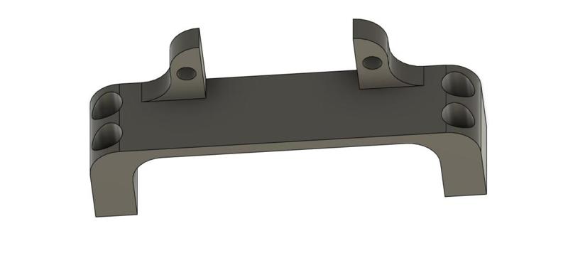 Micro servo above axle mount for MN90 