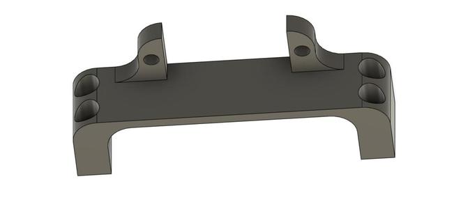 Micro servo above axle mount for MN90 