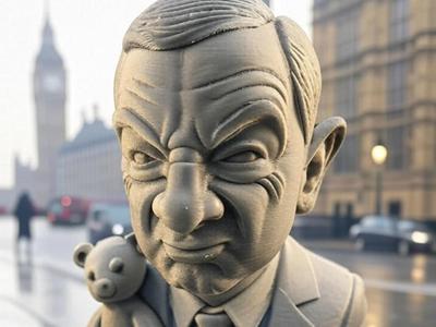 Mr. Bean Bust, King of Blunders